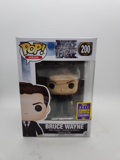 #200 Bruce Wayne 2017 SUMMER EXCLUSIVE DC Justice League Heroes Funko Pop