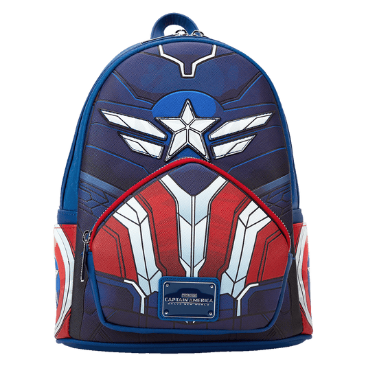 Brave New World Captain America Cosplay Loungefly Mini Backpack