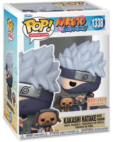 #1338 Kakashi Hatake with Pakkun BOX LUNCH Naruto Shippuden Animation Funko Pop