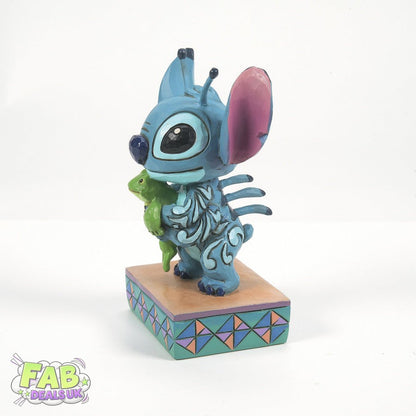 Strange Life Forms - Lilo and Stitch with Frog Figurine - Disney Traditions Ornament by Jim Shore