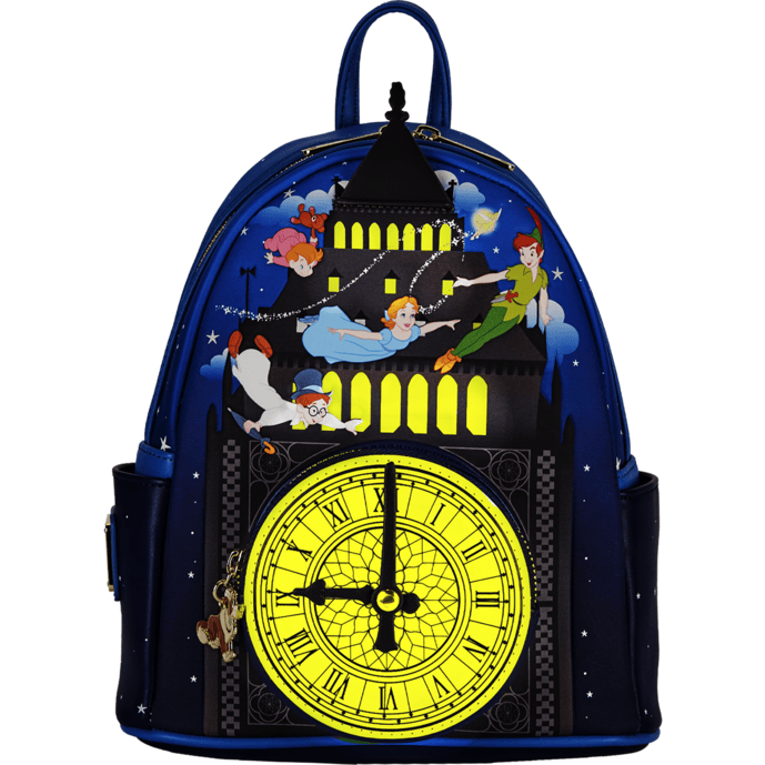 Peter Pan Clock GLOW Disney Loungefly Mini Backpack