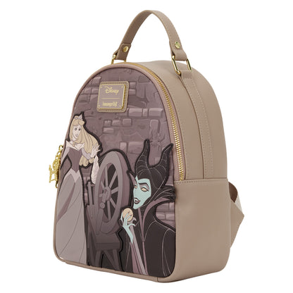 Aurora Spinning Wheel Sleeping Beauty Princess Disney Loungefly Mini Backpack