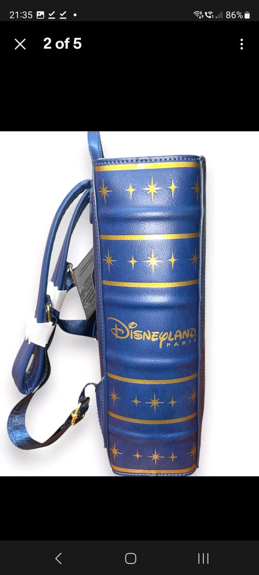 Disneyland Paris Parks Exclusive Pin Trading Book Loungefly Disney Backpack with Castle Pin