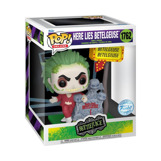 #1762 Here Lies Betelgeuse Beetlejuice Deluxe Horror Movies Funko Pop