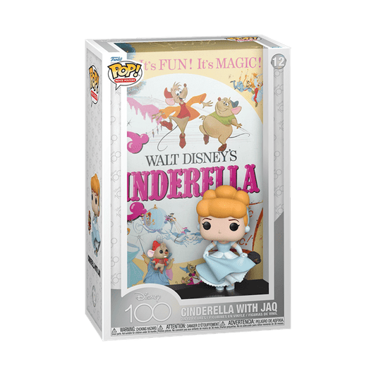 #12 Cinderella with Jaq Disney 100 Movie Poster Funko Pop