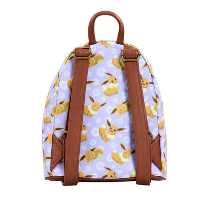 Eevee Purple AOP Pokemon Loungefly Mini Backpack