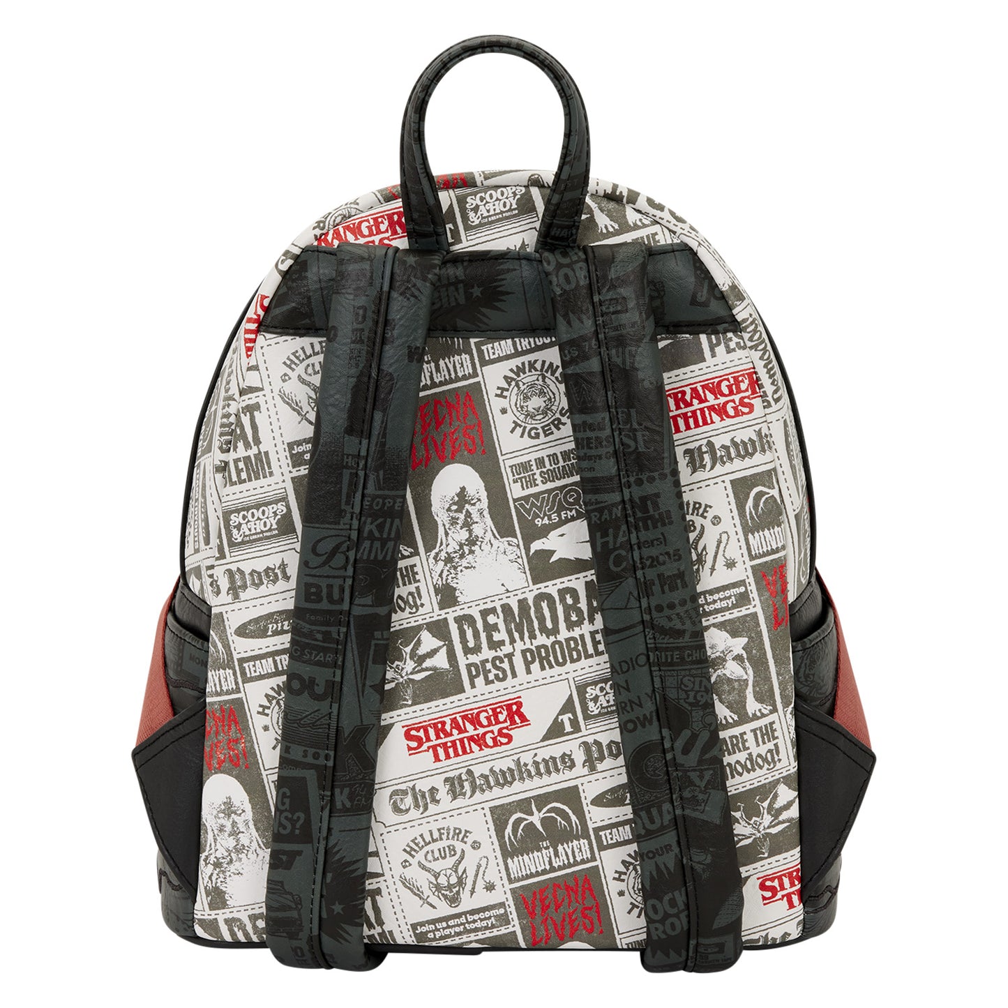 Demogorgon Netflix Stranger Things Loungefly Mini Backpack Hawkins Post Newspaper