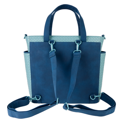 Disney Stitch Embroidered Floral Convertible Backpack & Tote Crossbody Loungefly Bag
