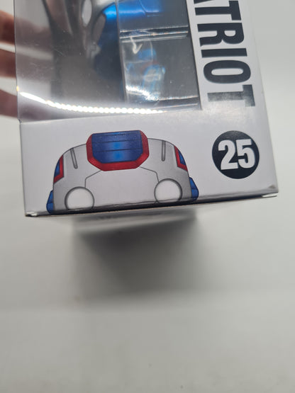 #25 Iron Patriot METALLIC Iron Man 3 Marvel Funko Pop In Stack