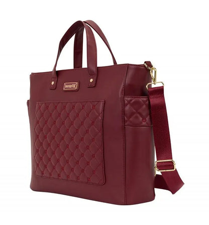 Red Pin Trader Loungefly Convertible Tote Bag / Backpack