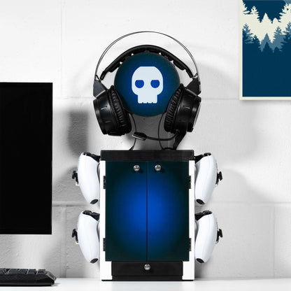 PlayStation Inspired Blue and White Gaming Locker