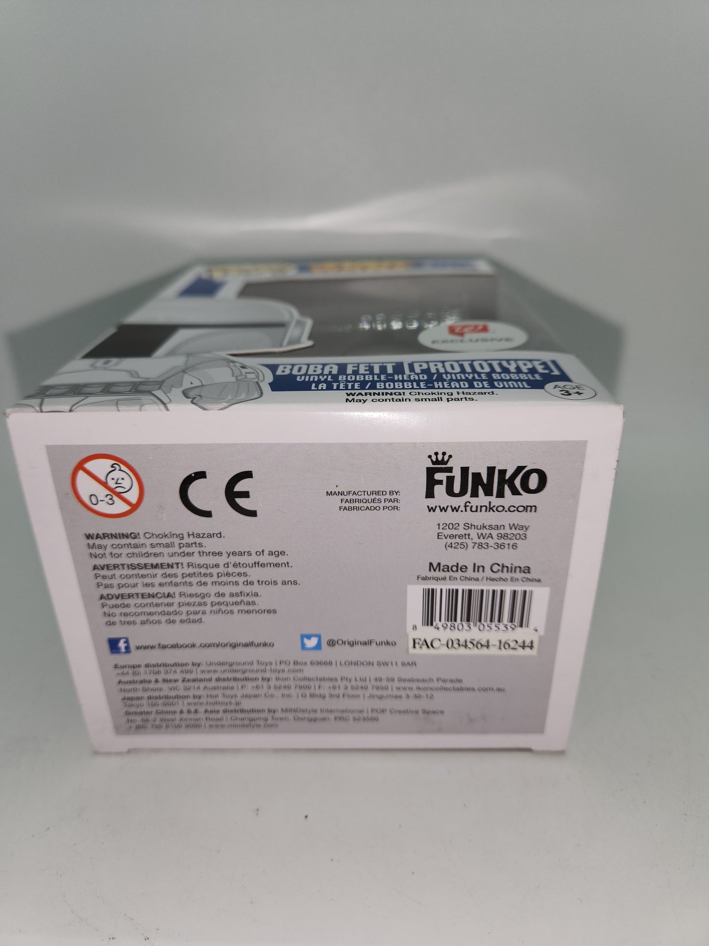 #08 Boba Fett [Prototype] WALLGREEN EXCLUSIVE Star Wars Funko Pop