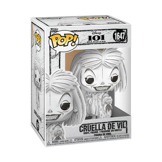 #1647 Cruella De Vil SKETCH 101 Dalmations Disney Funko Pop