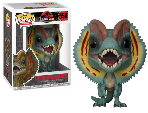 #550 Dilophosaurus Jurassic Park Movies Funko Pop