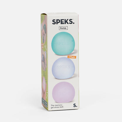 Gump - Cool 3 Pack - The Memory Gel Stress Ball Speks