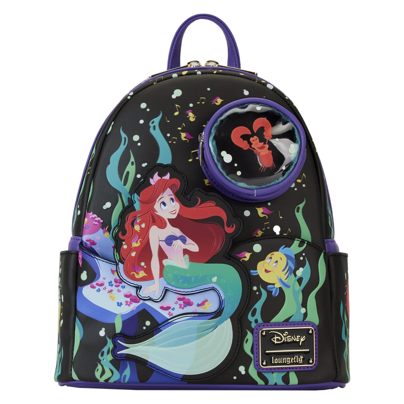 Ariel The Little Mermaid 35th Anniversary Princess Mermaid Disney Loungefly Mini Backpack