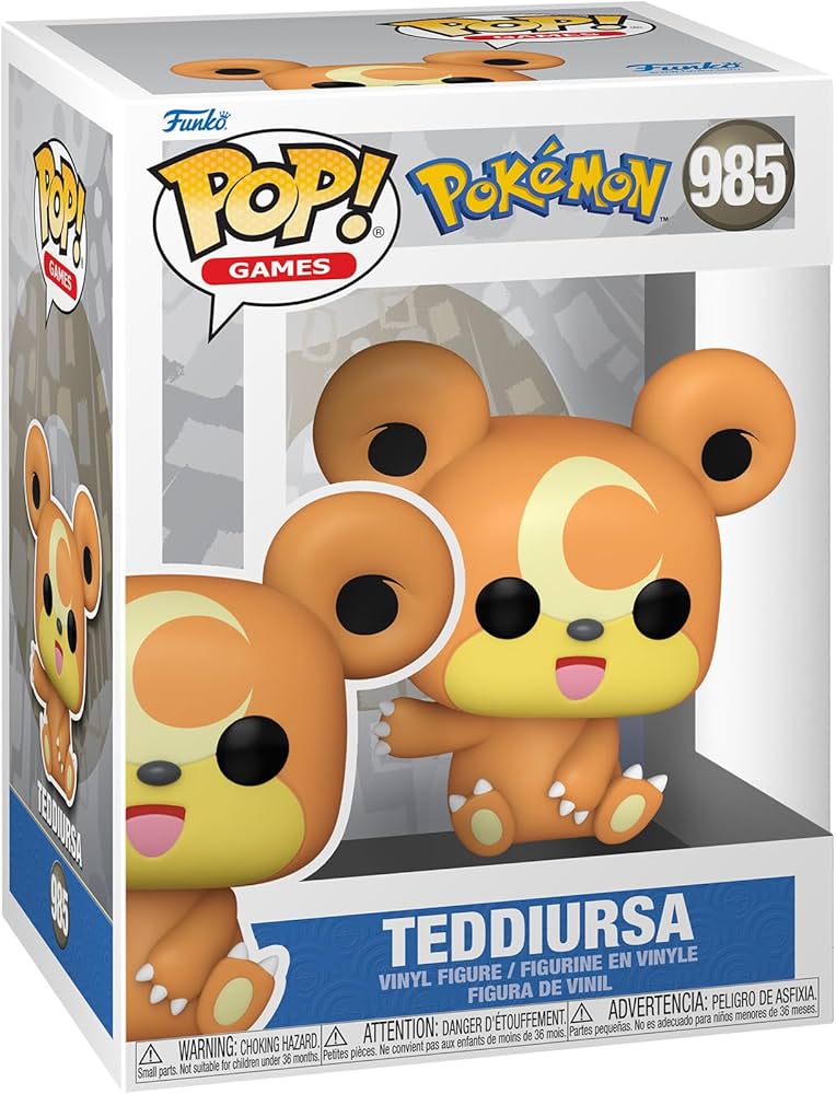#985 Teddiursa Pokemon Games Funko Pop