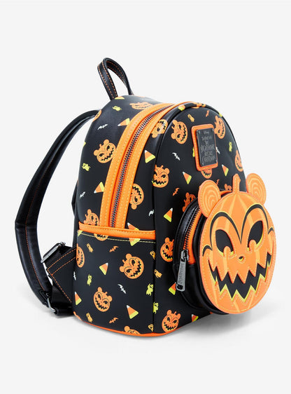 Disney The Nightmare Before Christmas Jack-o-Lantern Scary Teddy Glow-in-The-Dark Mini Backpack Loungefly