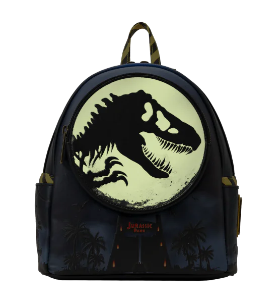 Jurassic Park 30th Anniversary Loungefly Mini Backpack Glow in the Dark