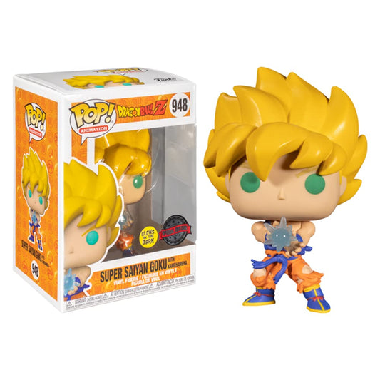 #948 Super Saiyan Goku with Kamehameha GLOW Dragon Ball Z DBZ Animation Funko Pop