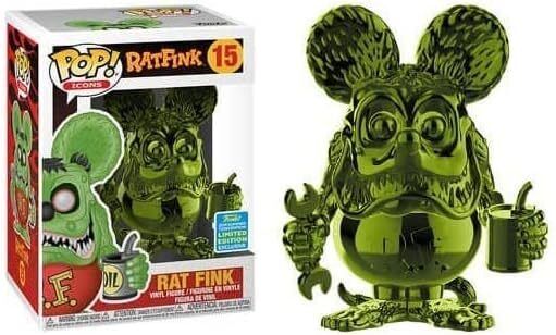 #15 Rat Fink Green Chrome 2019 SUMMER CONVENTION Icons Funko Pop