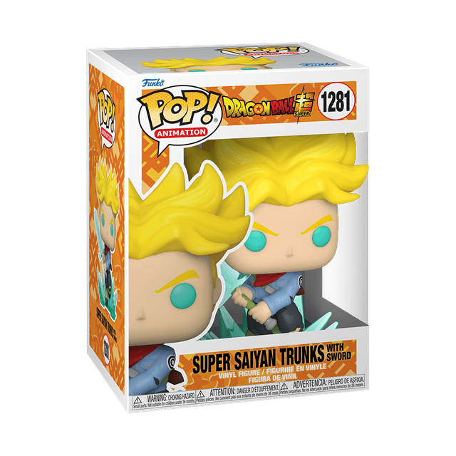 #1281 Super Saiyan Trunks With Sword Dragon Ball Animation Funko Pop