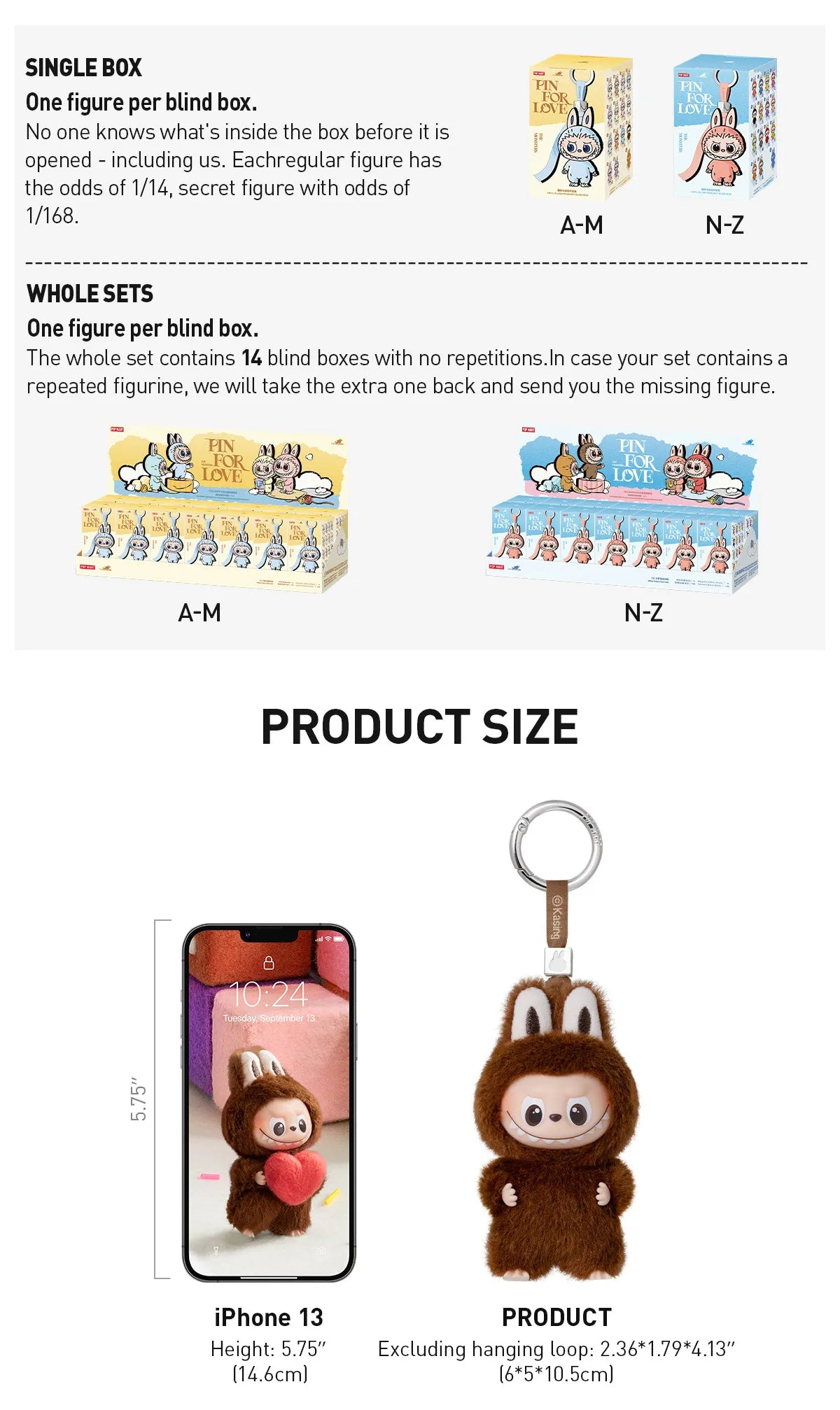 The Monsters Pin For Love A-M Mini Mystery Labubu PopMart GENUINE PRODUCT