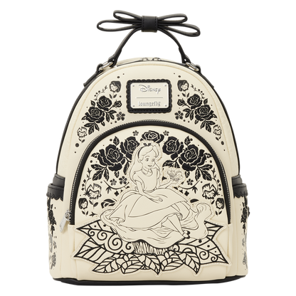 Alice in Wonderland Sketch Floral Disney Loungefly Mini Backpack
