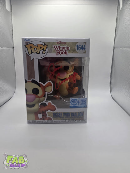 #1644 Tigger With Balloon SIGNED Jim Cummings Disney Winnie the Pooh Funko Pop