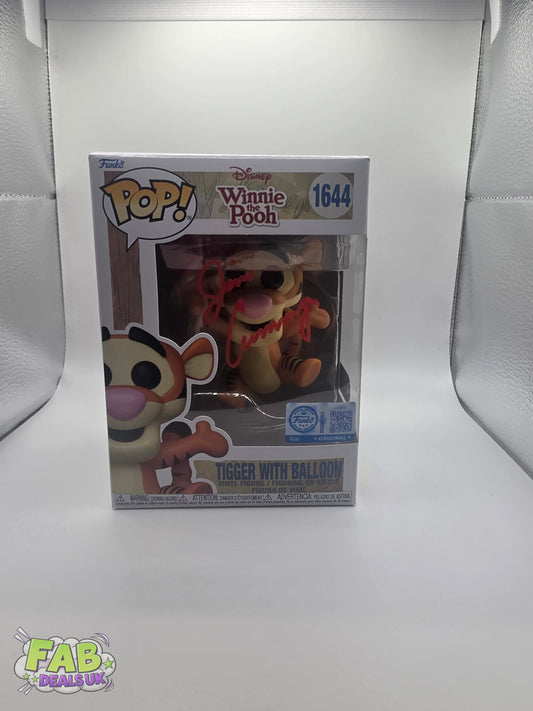 #1644 Tigger With Balloon SIGNED Jim Cummings Disney Winnie the Pooh Funko Pop