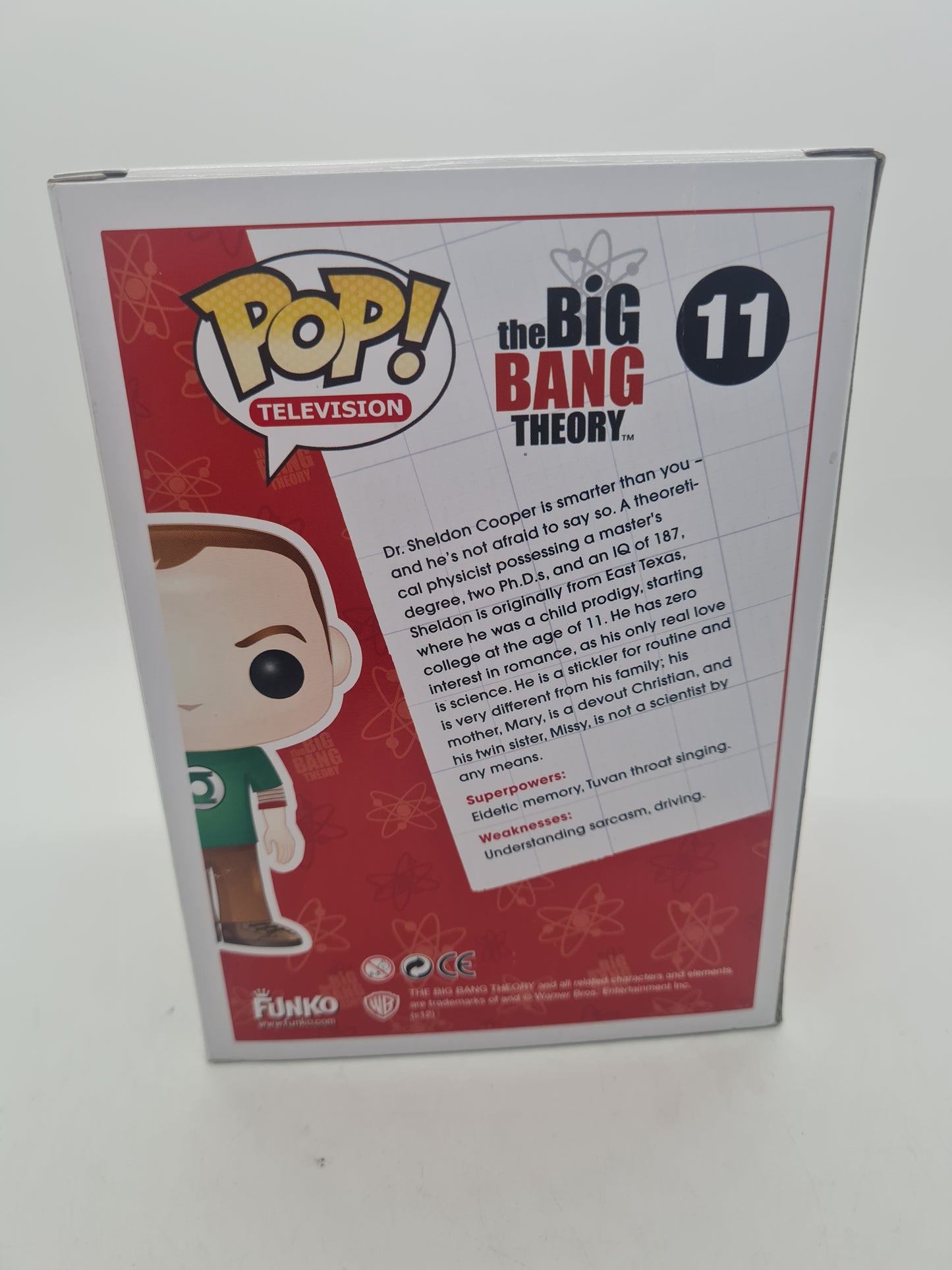 #11 Sheldon Cooper The Big Bang Theory Television Funko Pop