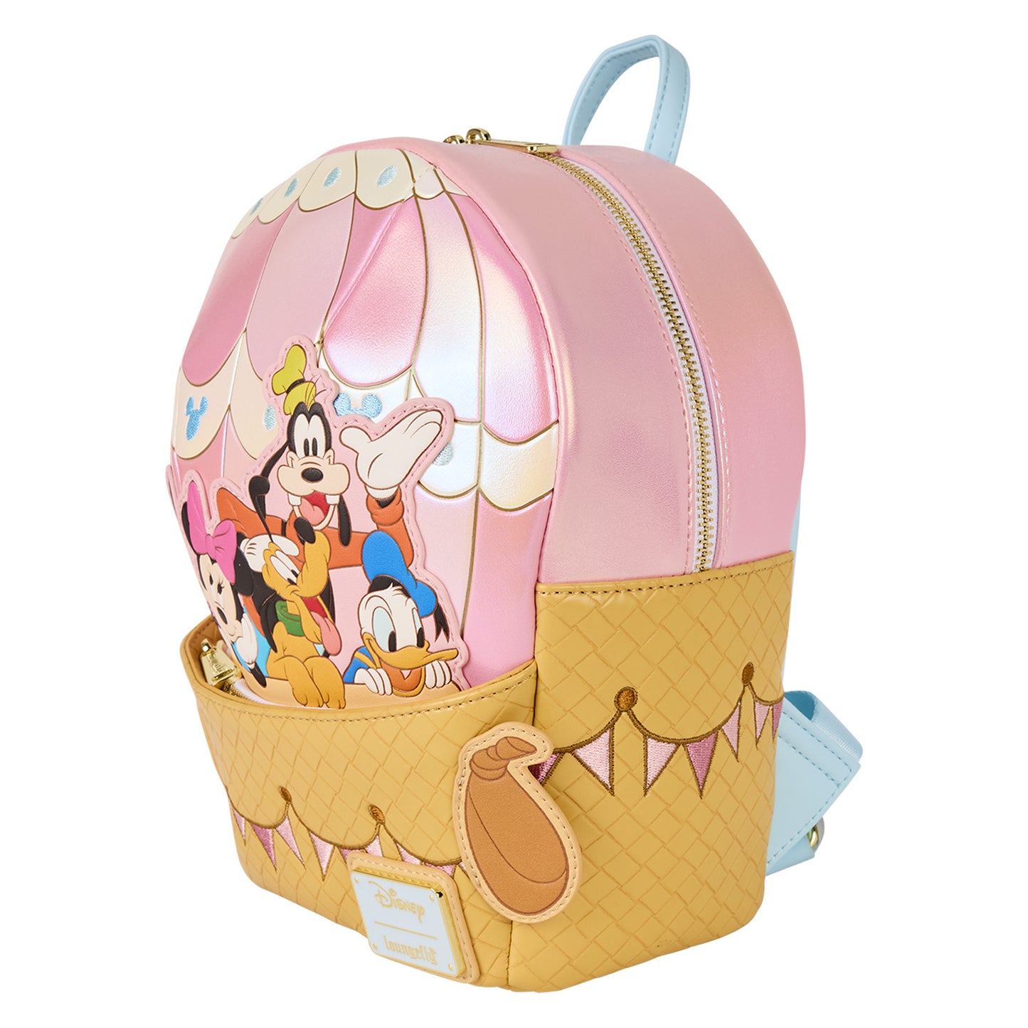 Mickey and Friends Figural Hot Air Balloon Loungefly Disney Mini Backpack