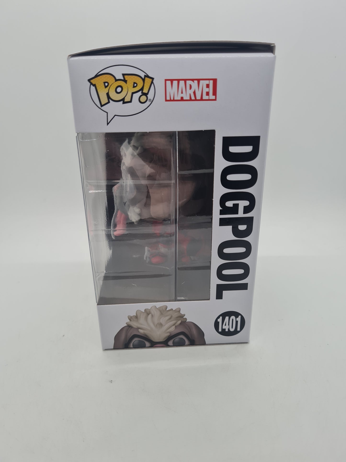 #1401 Dogpool Signed Pawtograph Deadpool Marvel Funko Pop In Stack