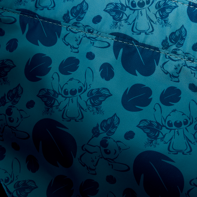 Disney Stitch Embroidered Floral Convertible Backpack & Tote Crossbody Loungefly Bag