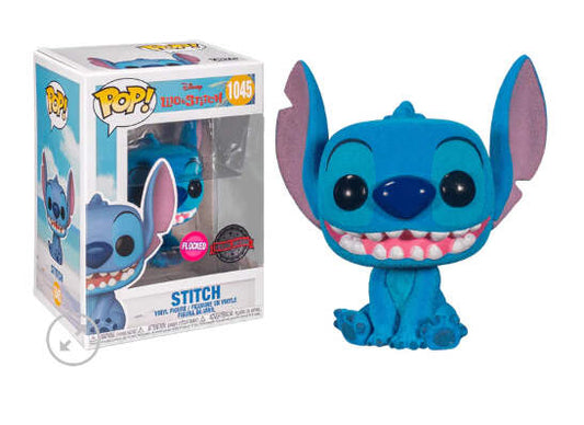 #1045 Stitch FLOCKED Lilo and Stitch Disney Funko Pop