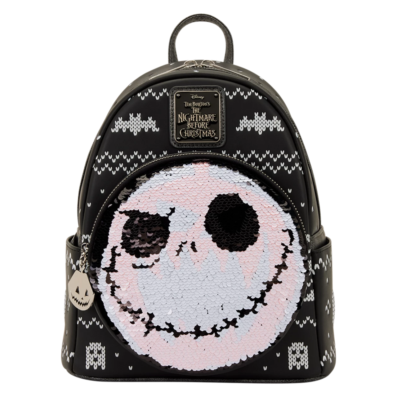 Jack Skellington Reversible Sequins Nightmare Before Christmas Loungefly Mini Backpack