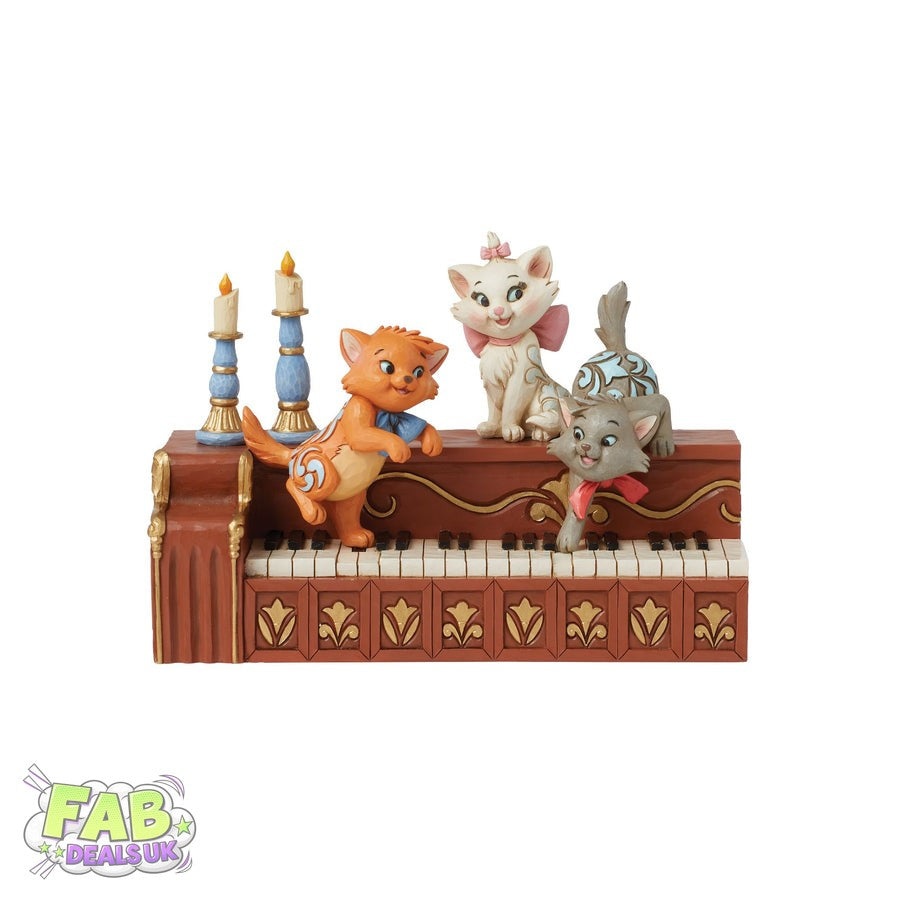 Paws at Play (Aristocats Kittens on Piano Figurine) - Disney Traditions Ornament by Jim Shore