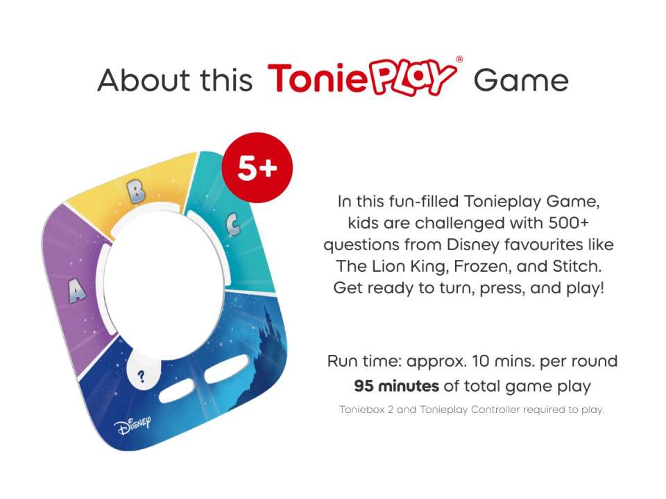 Tonies Quiz: Disney Quiz Kingdom Tonies Tonieplay (UK)