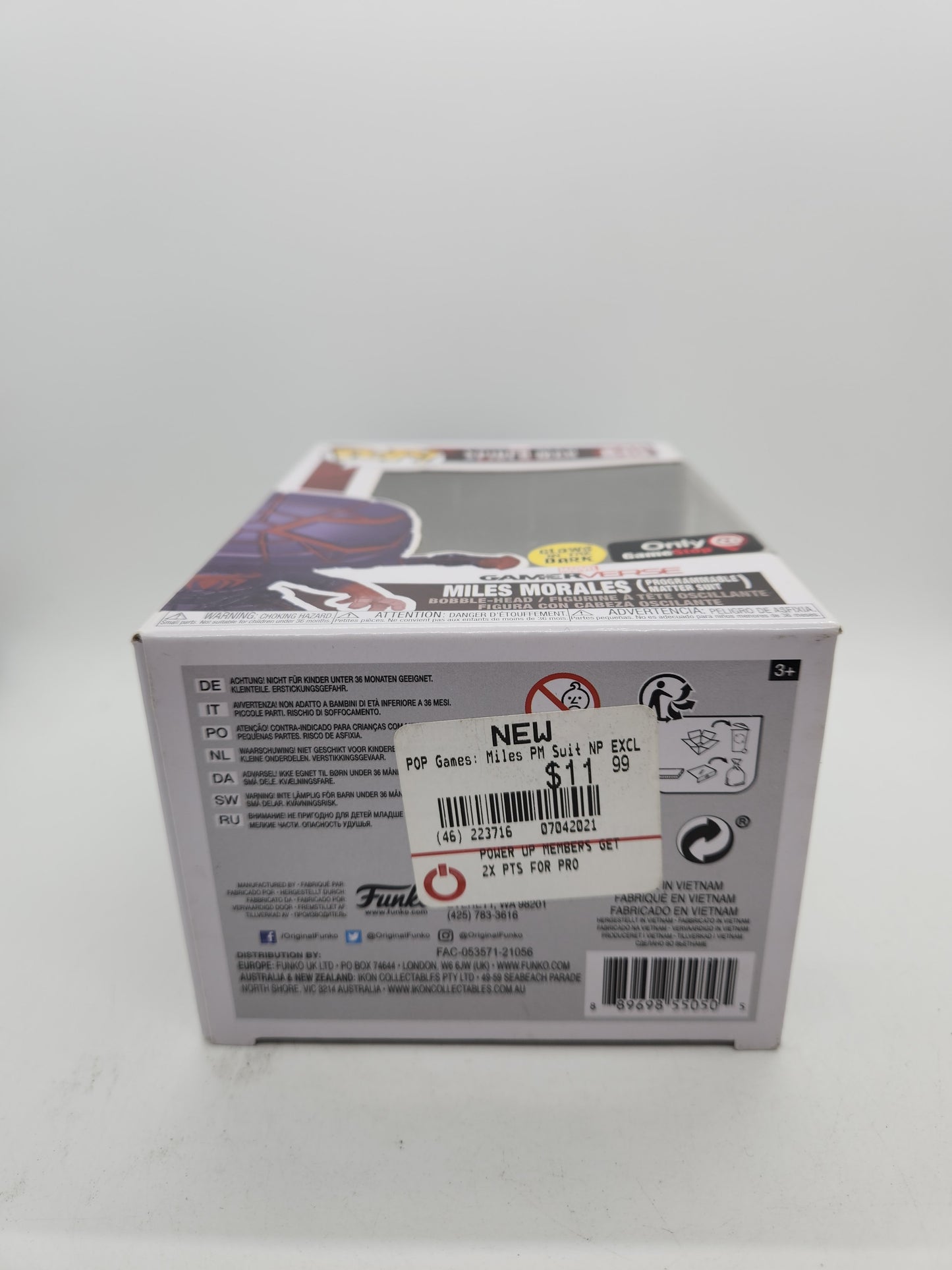 #840 Miles Morales (Programmable Matter Suit) GAMESTOP EXCLUSIVE GLOW Spider-Man Marvel Funko Pop