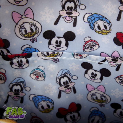 Mickey Mouse and Friends Holiday Ice Skating Disney Loungefly Mini Backpack