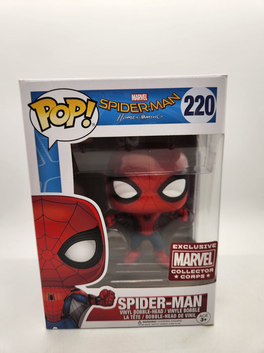 #220 Spider-Man COLLECTOR CORPS EXCLUSIVE Spider-Man Marvel Funko Pop