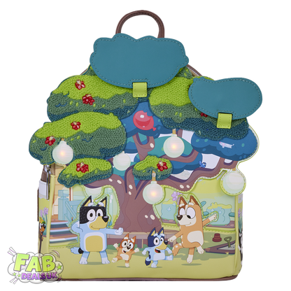 Bluey's Backyard Light Up Loungefly Mini Backpack