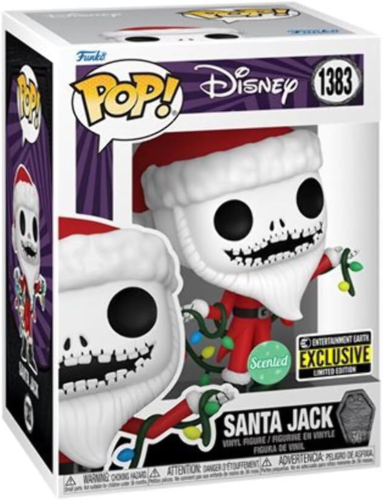 #1383 Santa Jack SCENTED ENTERTAINMENT EARTH Nightmare Before Christmas NBC Disney Funko Pop