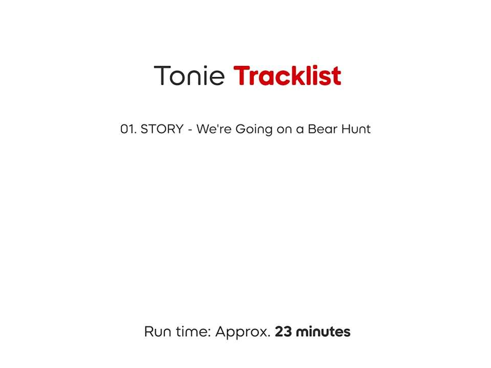 We're Going On A Bear Hunt Tonies
