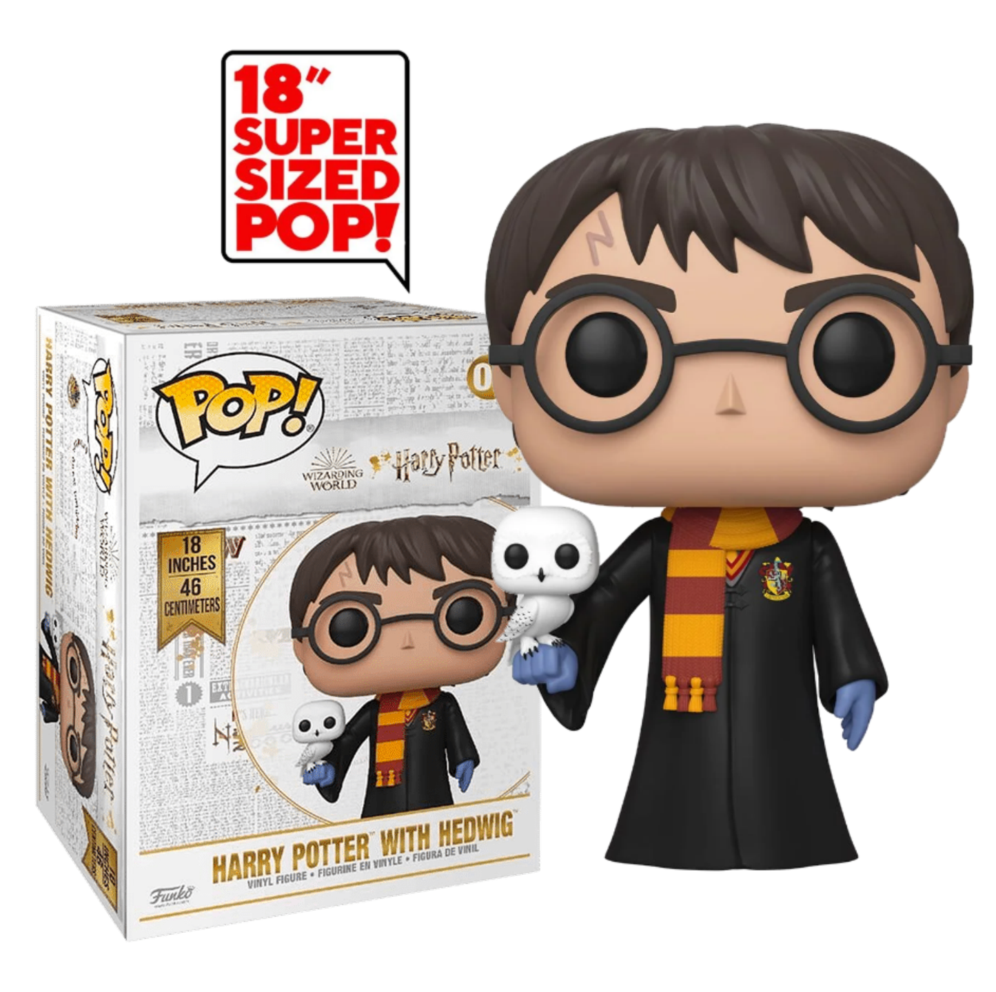 #03 Harry Potter with Hedwig Mega 18" Funko Pop