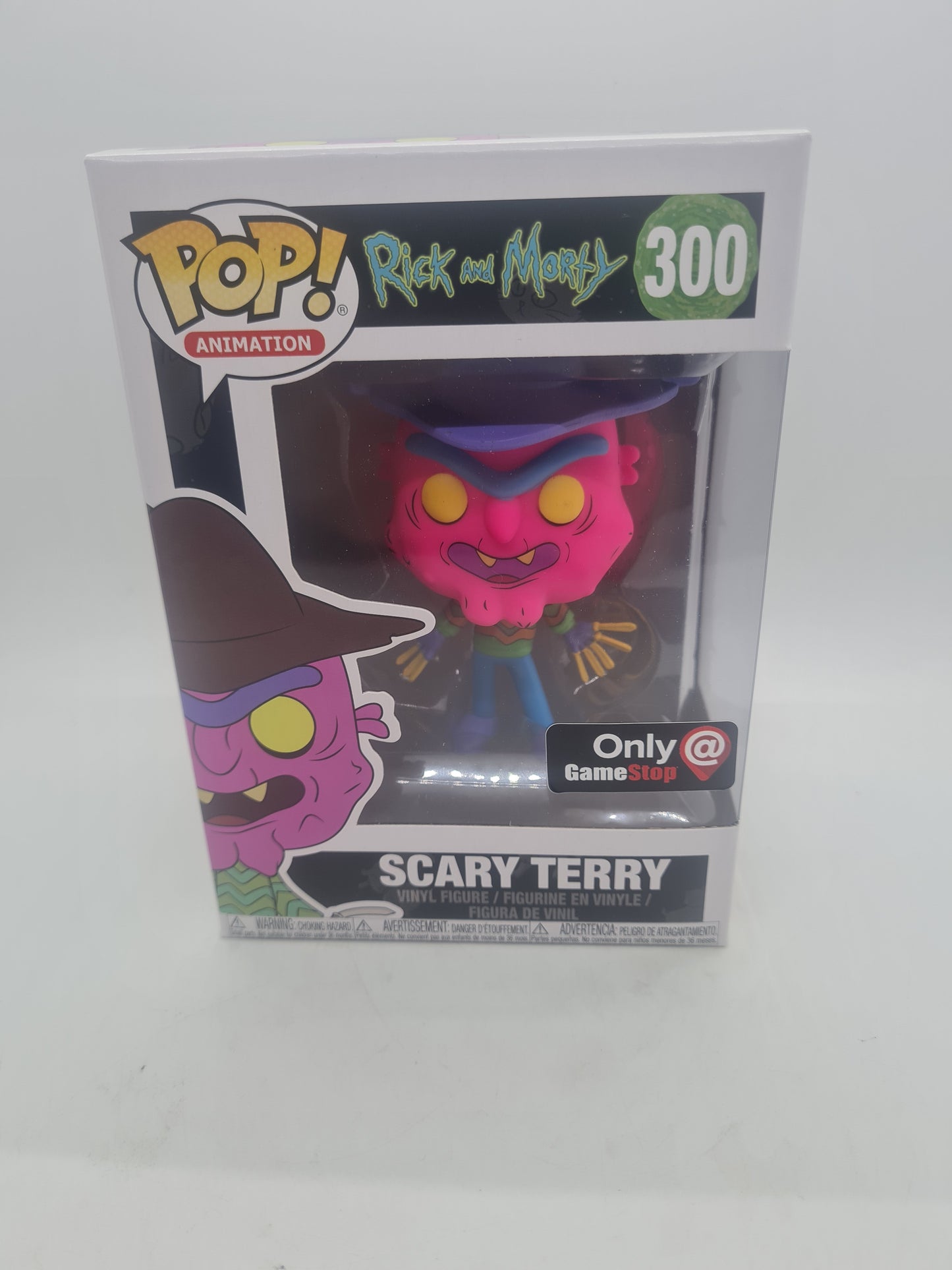 #300 Scary Terry GAMESTOP BLACKLIGHT Rick and Morty Animation Funko Pop