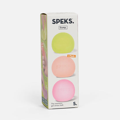 Gump - Warm 3 Pack - The Memory Gel Stress Ball Speks