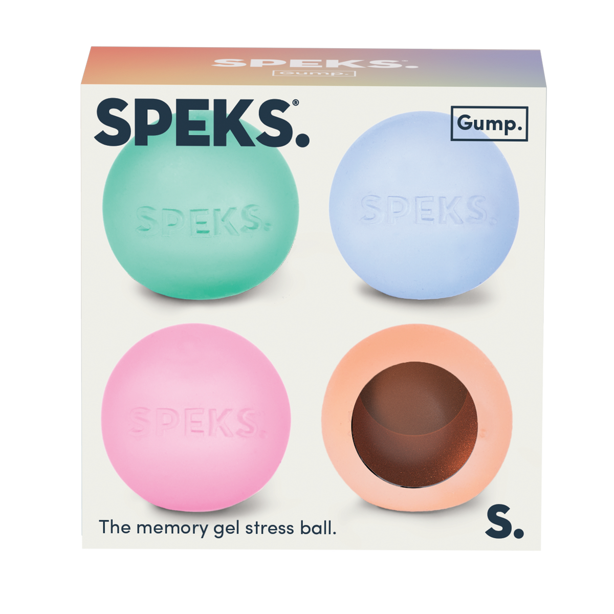 Mini Gump Prism 4 Pack - The Memory Gel Stress Ball Speks