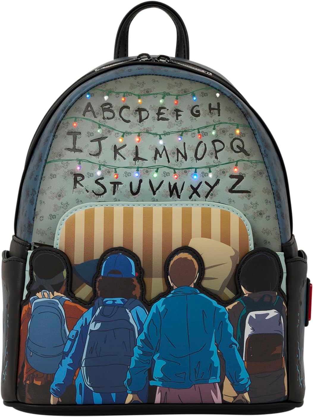 Stranger Things Characters 10th Anniversary Light Up Netflix Loungefly Mini Backpack