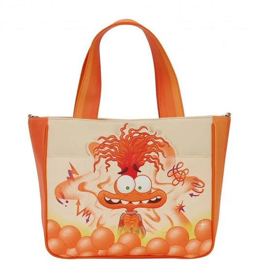 Anxiety Inside Out 2 Disney Pixar Loungefly Tote Bag with Coin Pouch